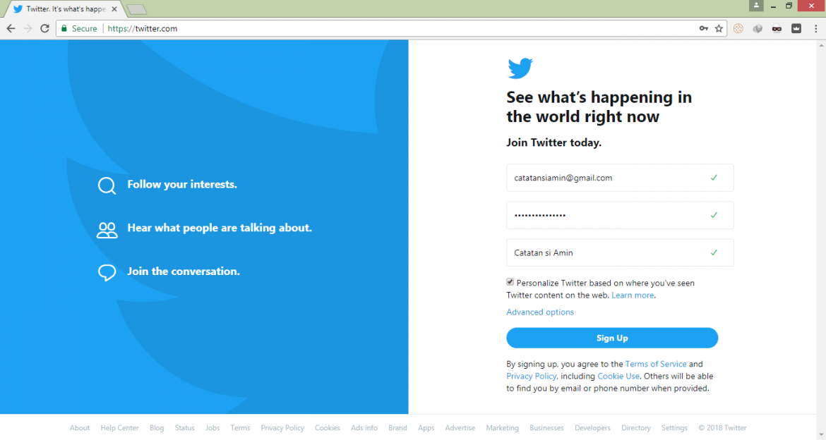 Belajar Cara Membuat Akun Twitter dengan Mudah Tutorial 