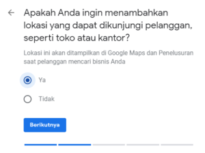 Google Bisnisku - tambah lokasi